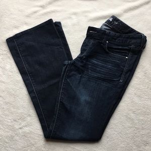 Express Stella Low-Rise Bootcut Dark Stretch Jeans 6R
